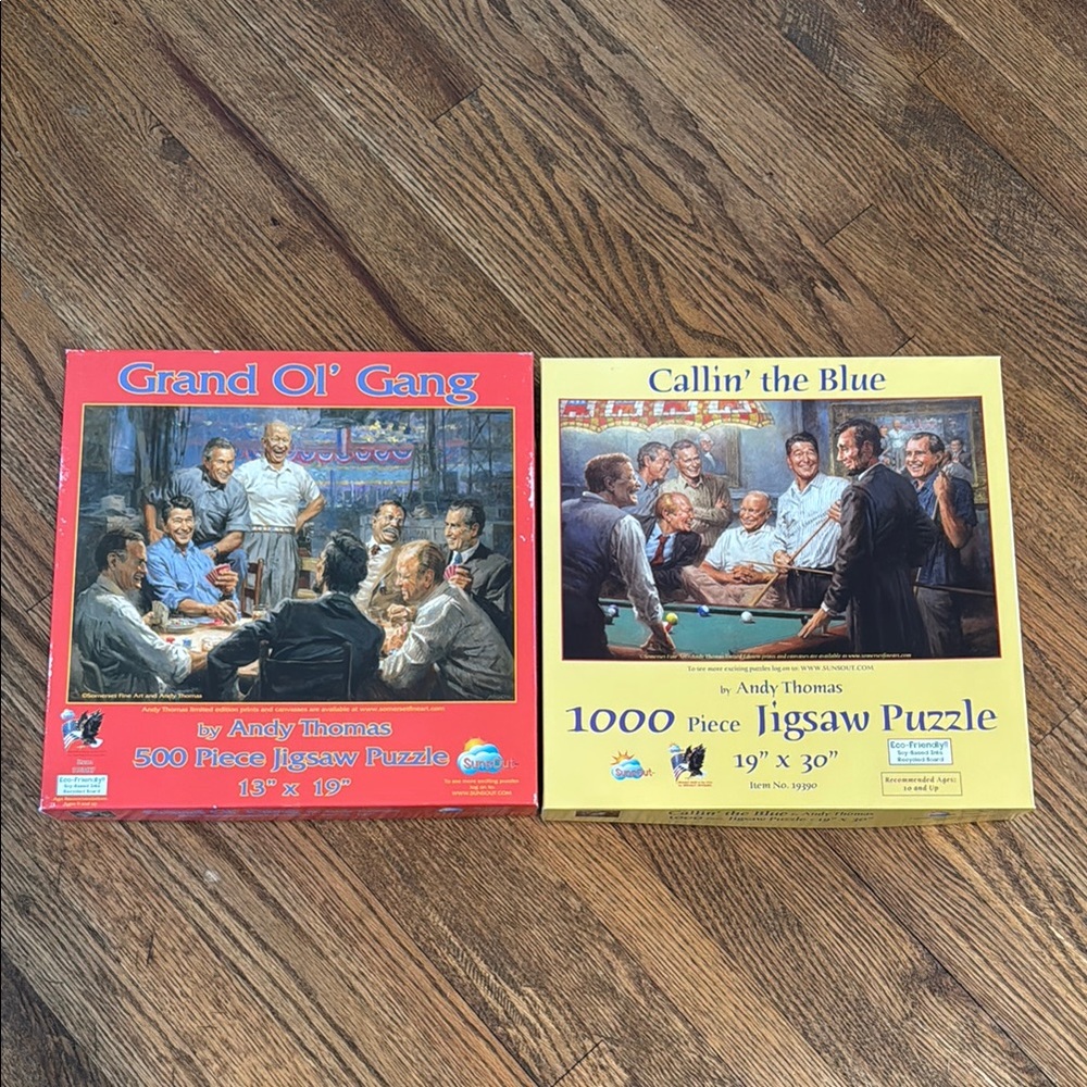 Jigsaw Puzzles | set of 2 | “Grand Ol’ Game” & “Callin’ the Blue”